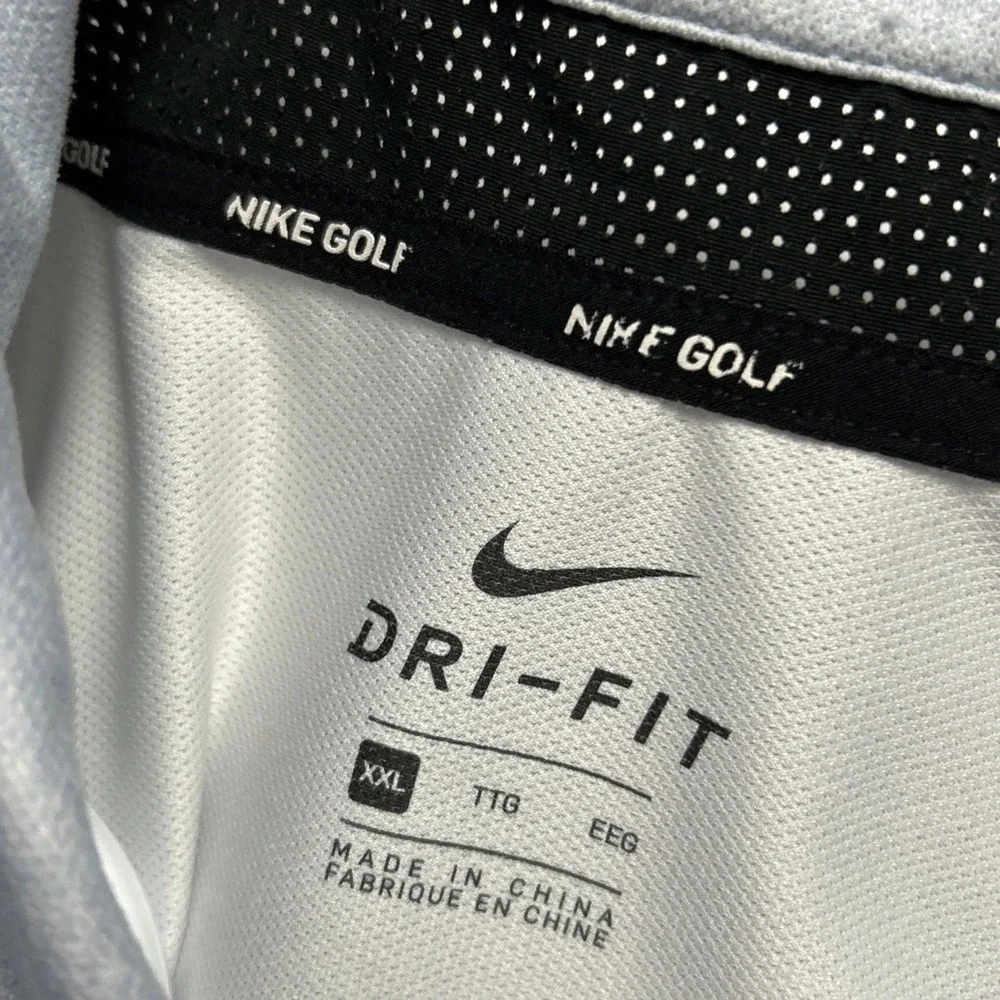 Mens Nike Dri‎ Fit Chevron Print Golf Polo AR4278 466 Sz 2XL Vented Collar ⛳️